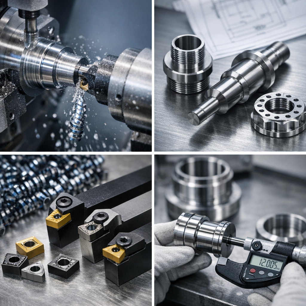 tornitura acciaio inox